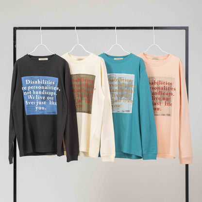 グラフィックロゴプリント ロングスリーブTシャツ【BB61-909】