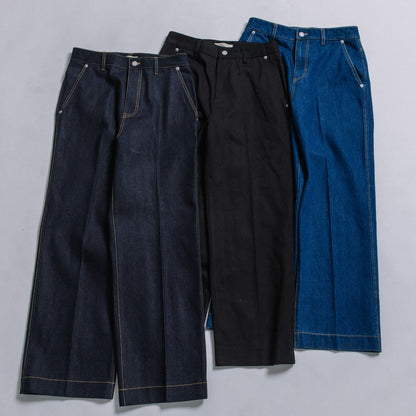 12oz DENIM＆綿ツイル　ストレートパンツ 【BB88-350】