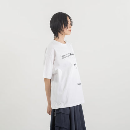 ロゴプリント ドローストリングTシャツ(ドロストTシャツ)【BB62-925】