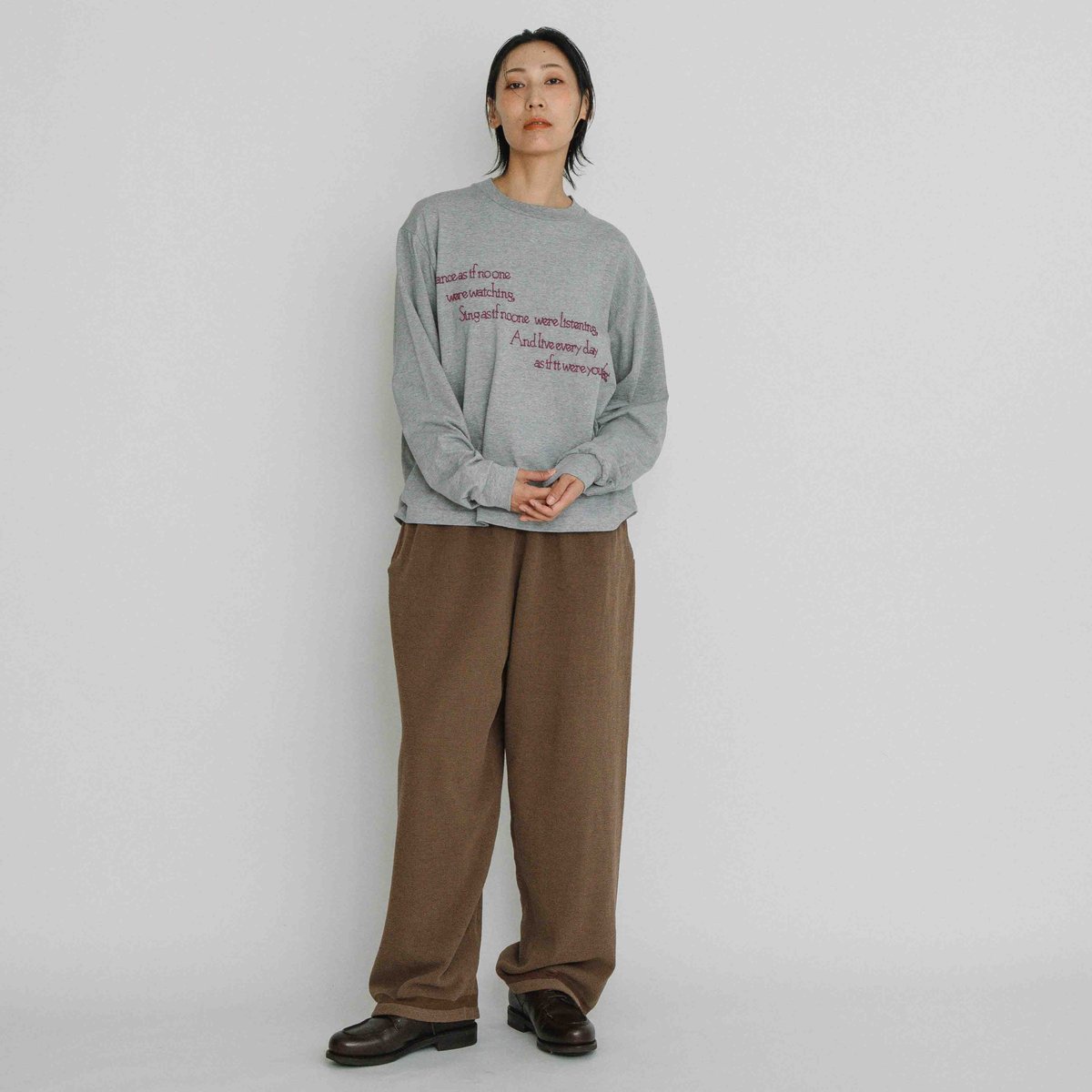 裾ラインニットパンツ【BB60-704】