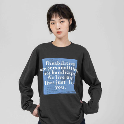 グラフィックロゴプリント ロングスリーブTシャツ【BB61-909】