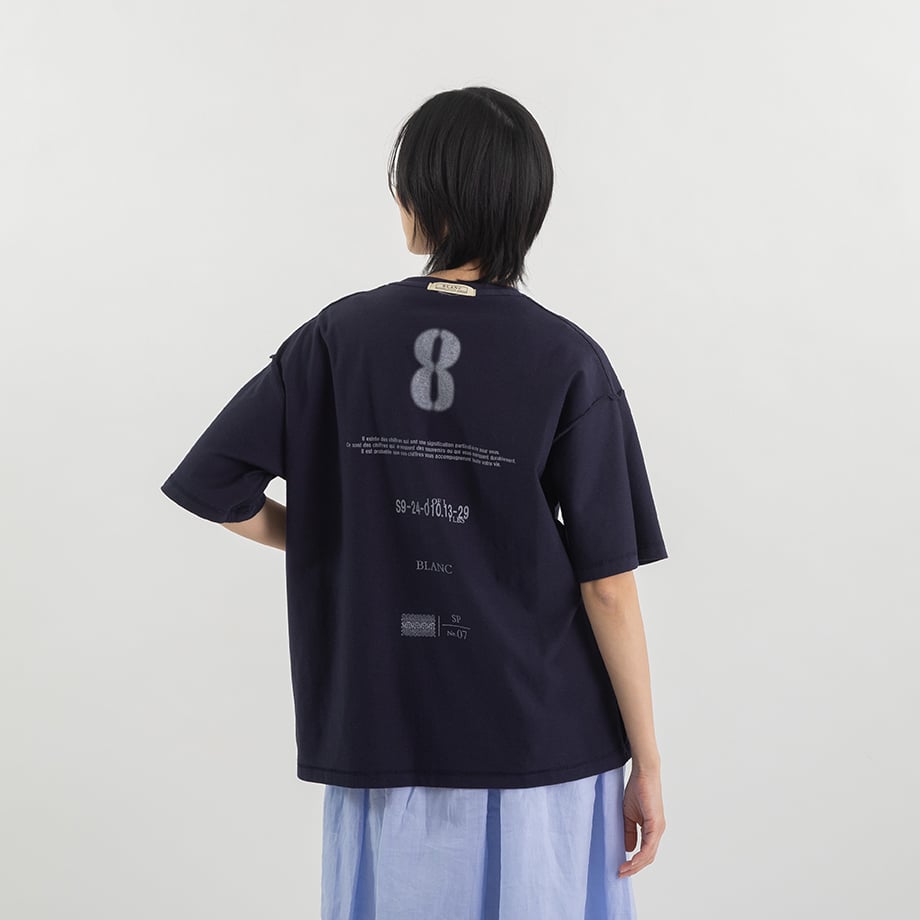 リバーシブル ロゴ プリントTシャツ【BB62-924】