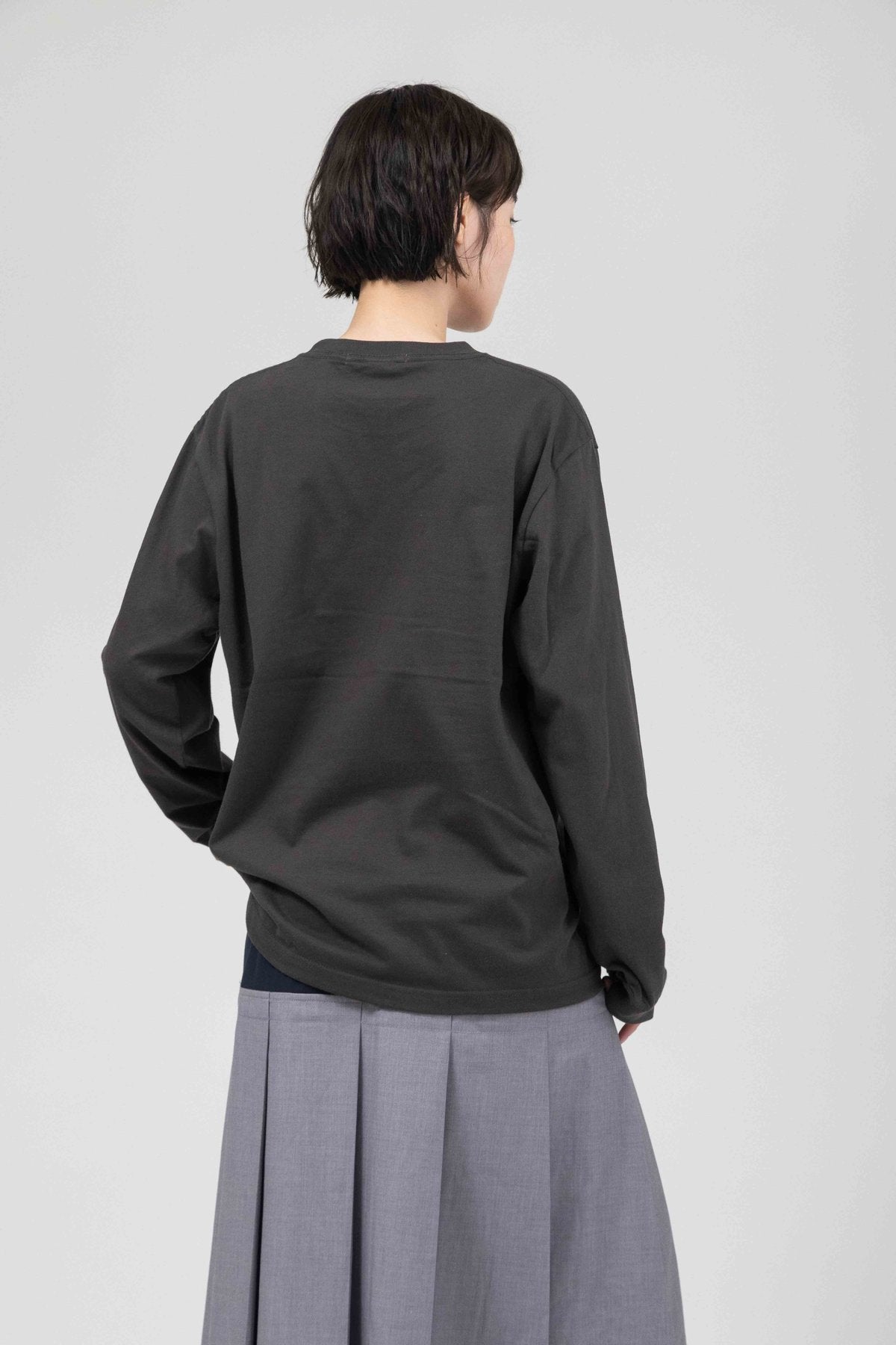 グラフィックロゴプリント ロングスリーブTシャツ【BB61-909】