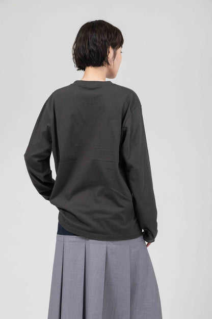 グラフィックロゴプリント ロングスリーブTシャツ【BB61-909】